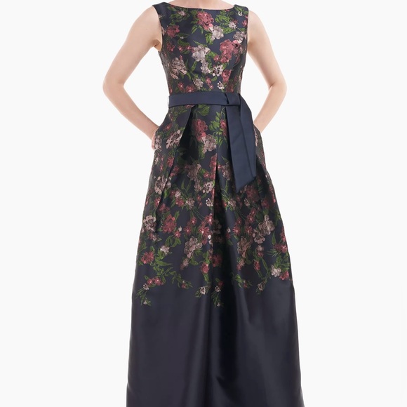 Kay Unger Genevieve Floral Gown size 6 - Picture 8 of 13